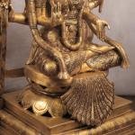 Pure Brass Goddess Padmavathi Lakshmi Sculpture with Thiruvarchi - 30" | Divine Grace & Prosperity | Intricate Details | Sacred Space Decor | Temple Masterpiece